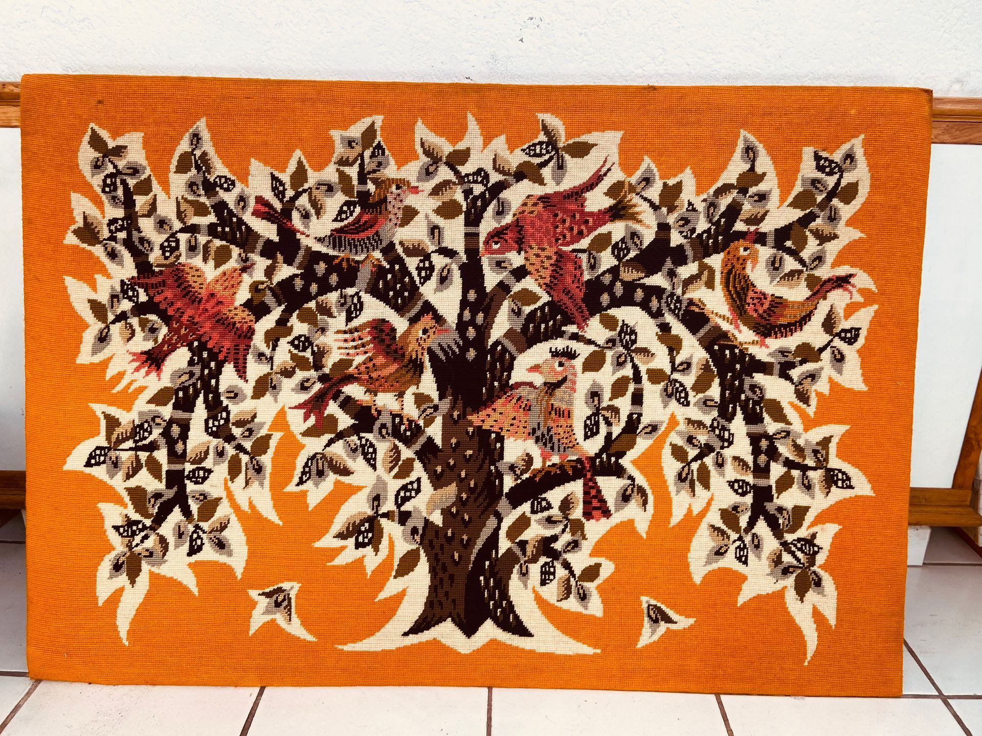 Décor tissu laine vintage