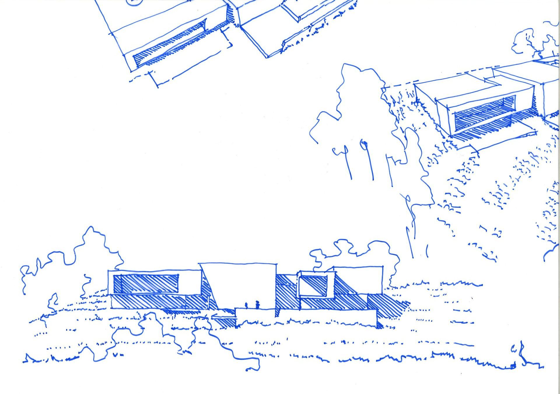 Croquis d'un projet d'architecte