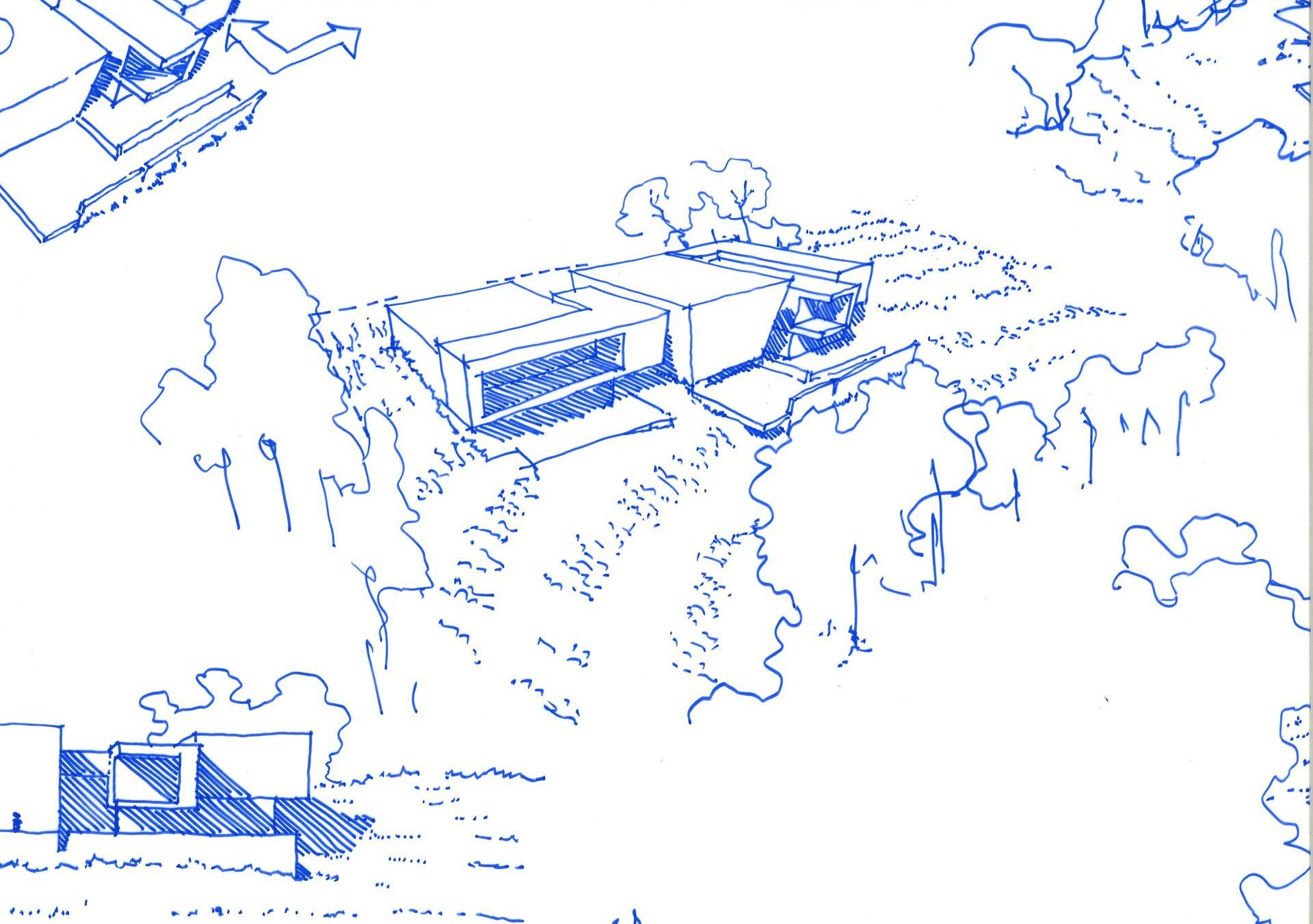 Croquis d'architecte sur logiciel