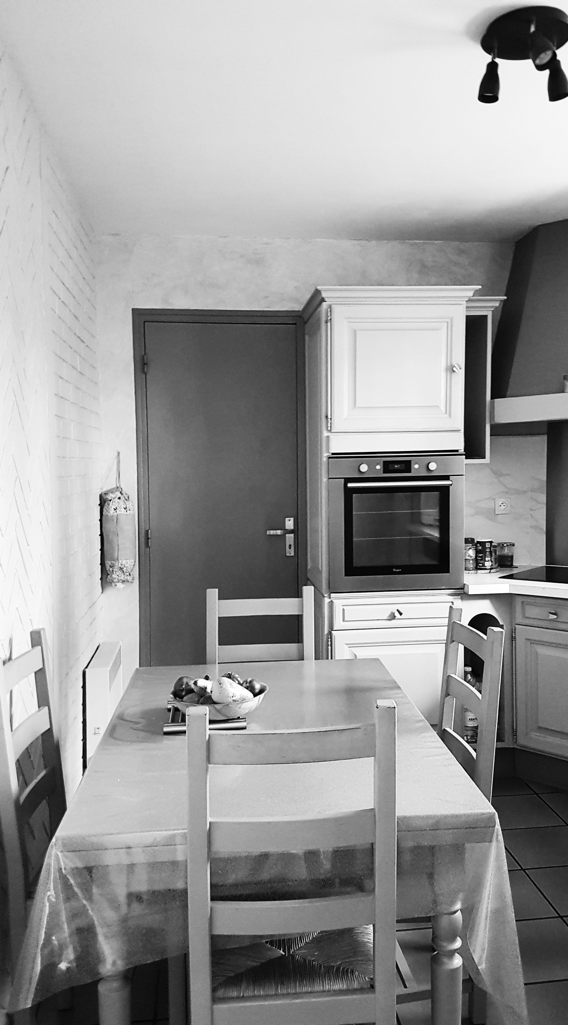 Cuisine en noir et blanc