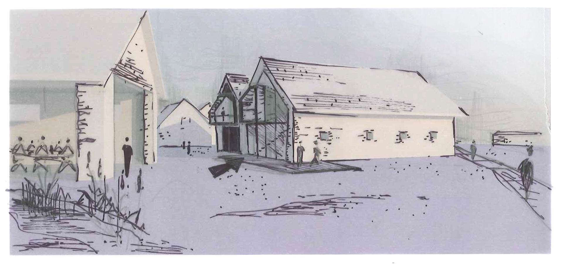 Croquis d'un corps de ferme