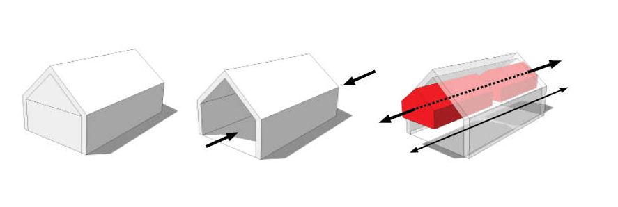 Dessin 3D de structure de bâtiment