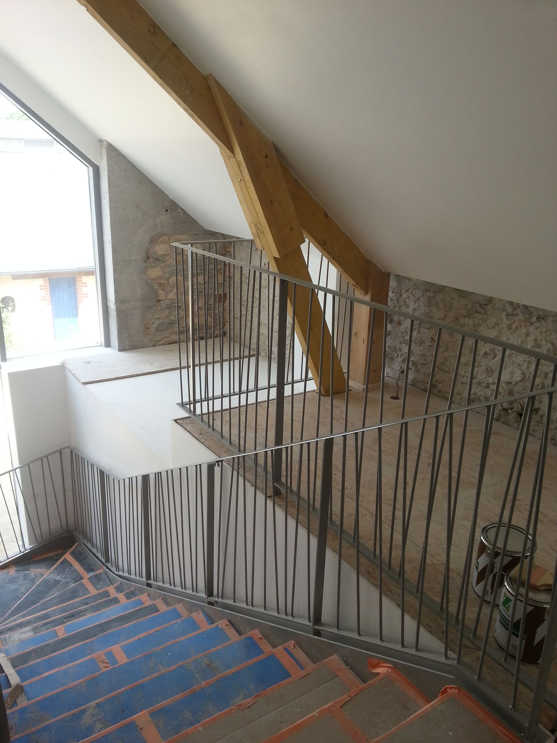 Garde-corps en fer noir