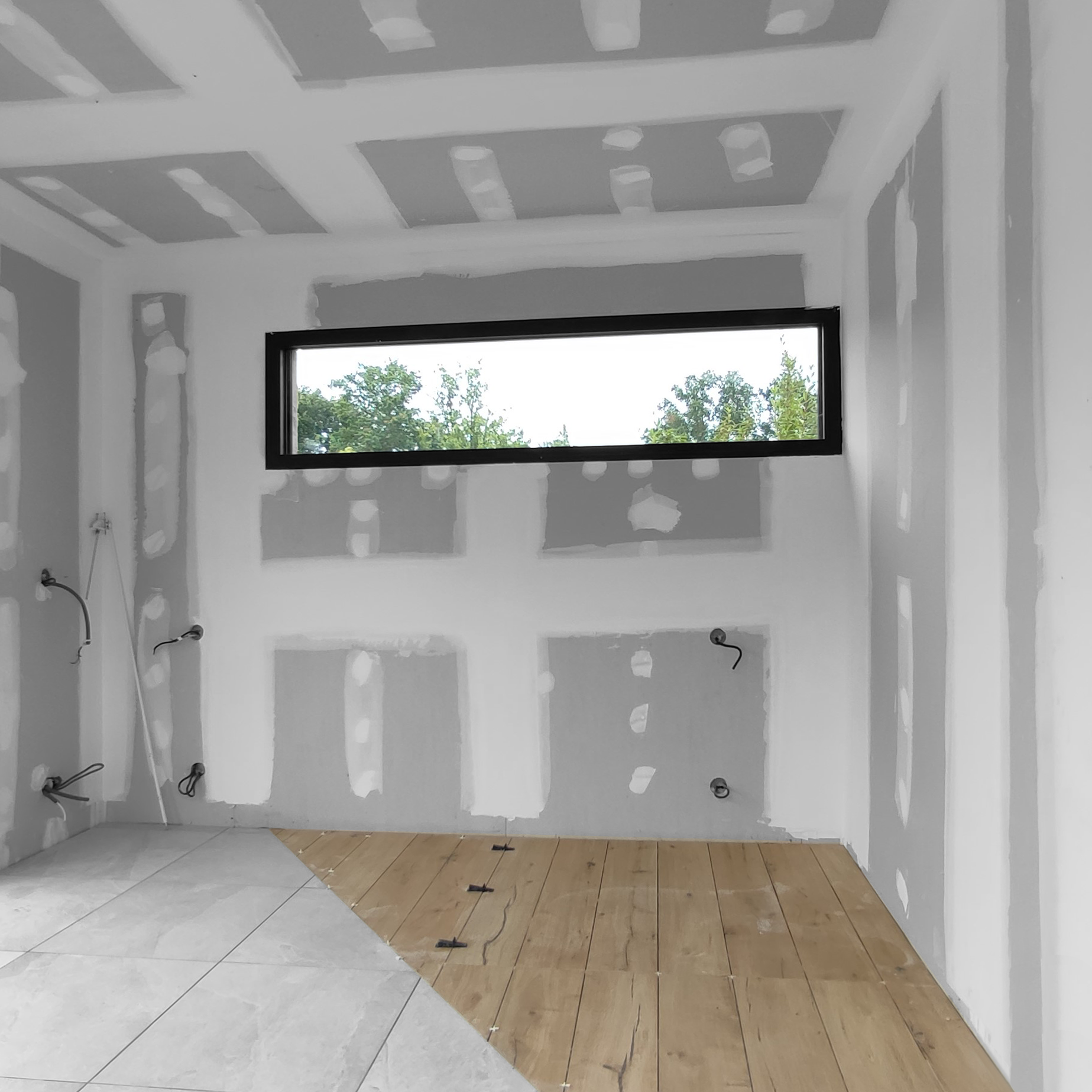 Fenêtre ajoutée sur murs refaits