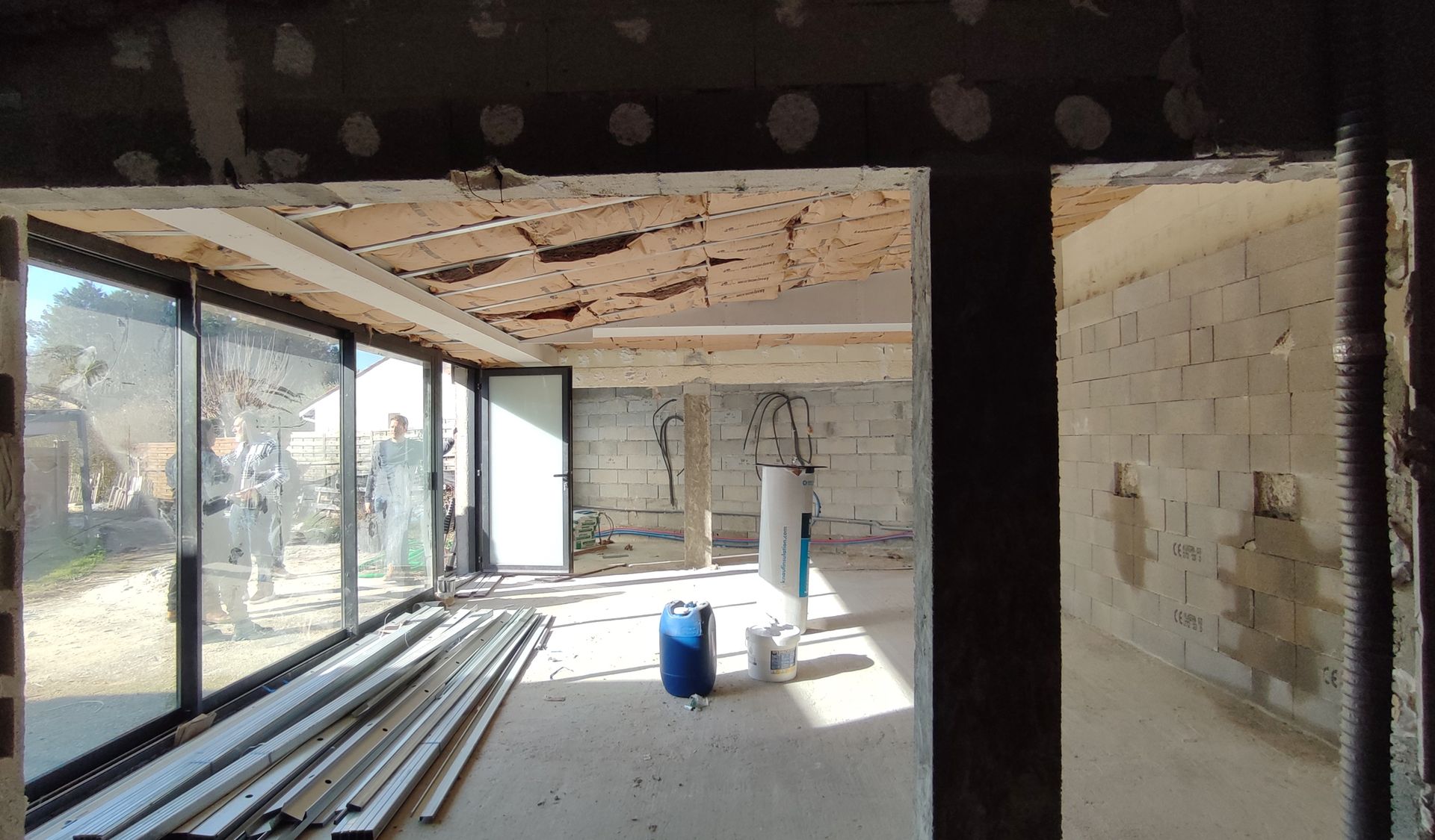 Chantier de travaux en intérieur