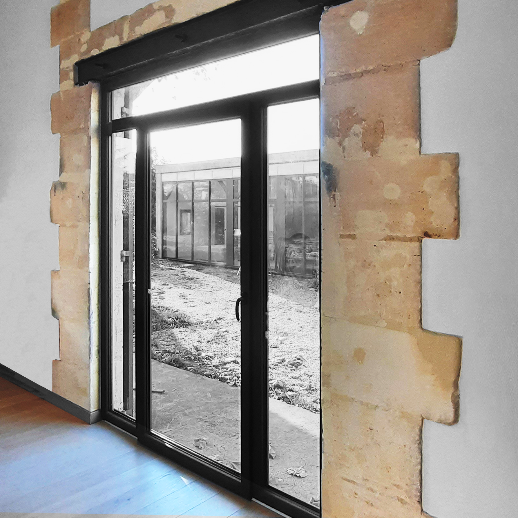 Porte d'entrée vitrée