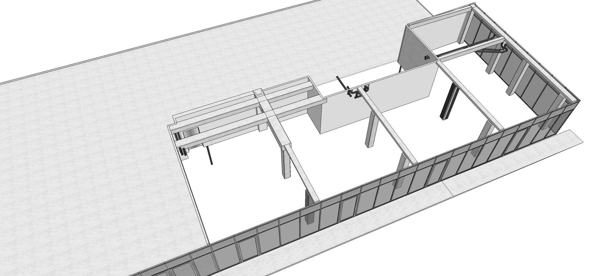 Plan 3D de la structure du bâtiment