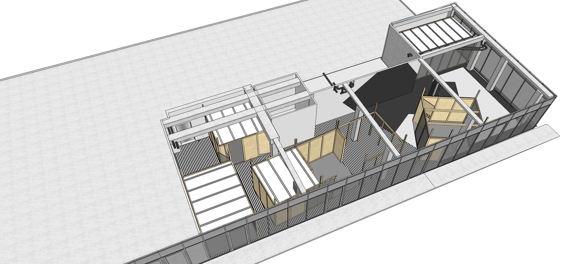 Plan 3D avec un escalier