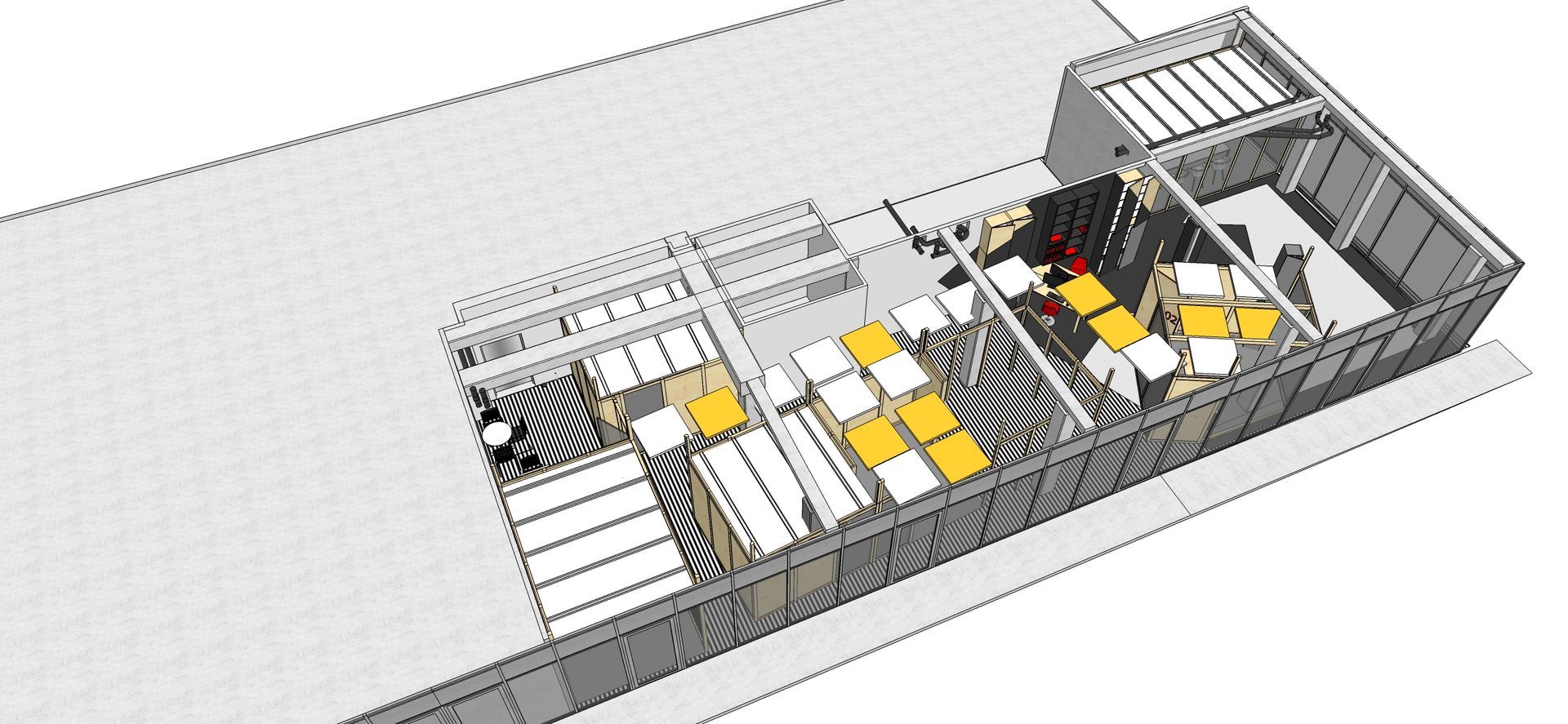 Plan 3D complet avec ameublement