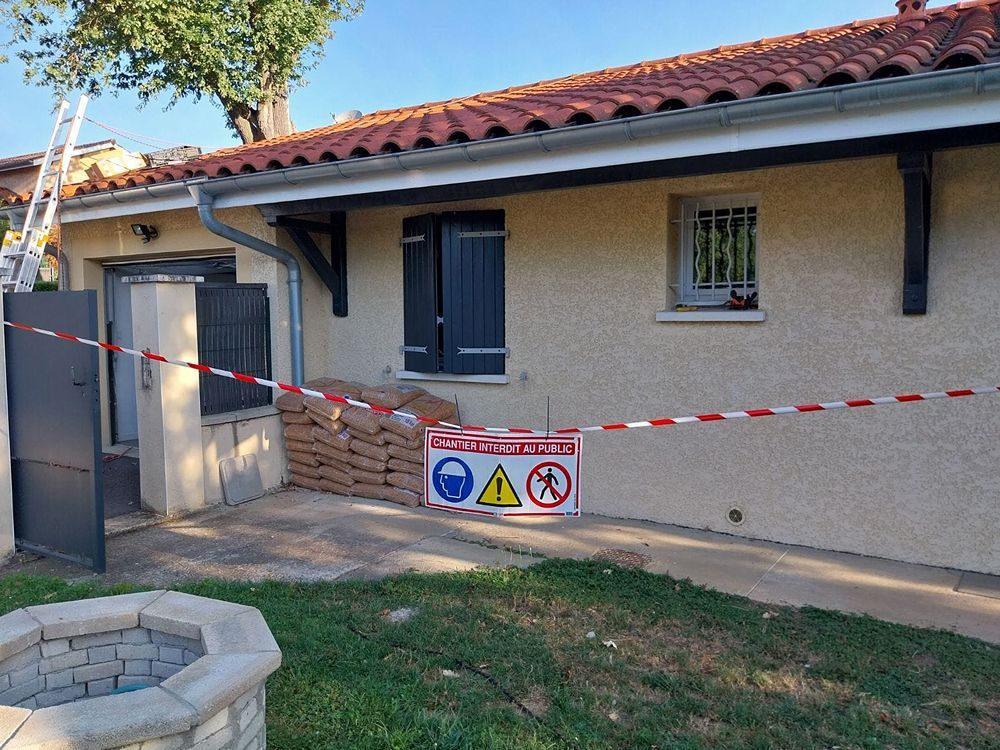 Bande de sécurité de chantier