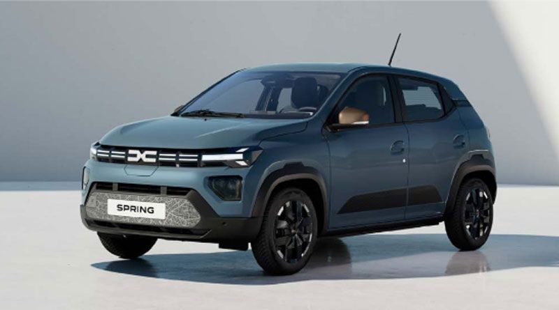 Dacia Spring bleu ardoise.