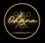 Un logotipo para una barbería llamada Ohana.