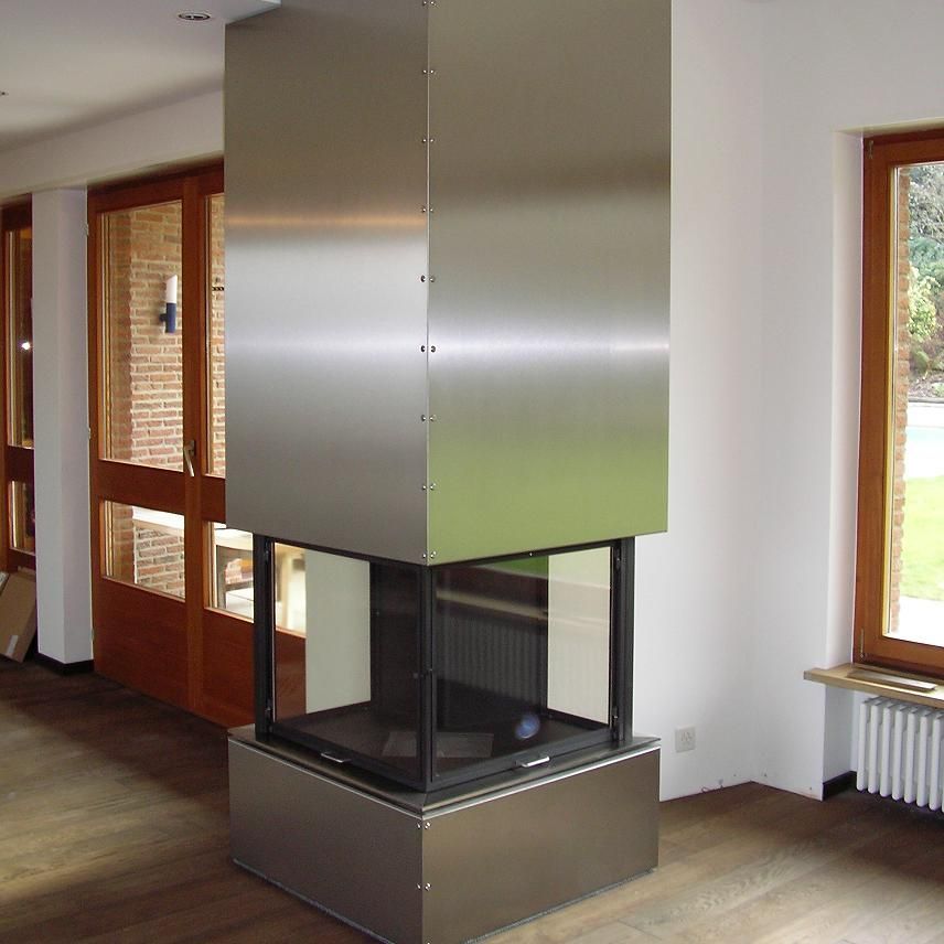 Cheminee-Anlage - Chromstahl