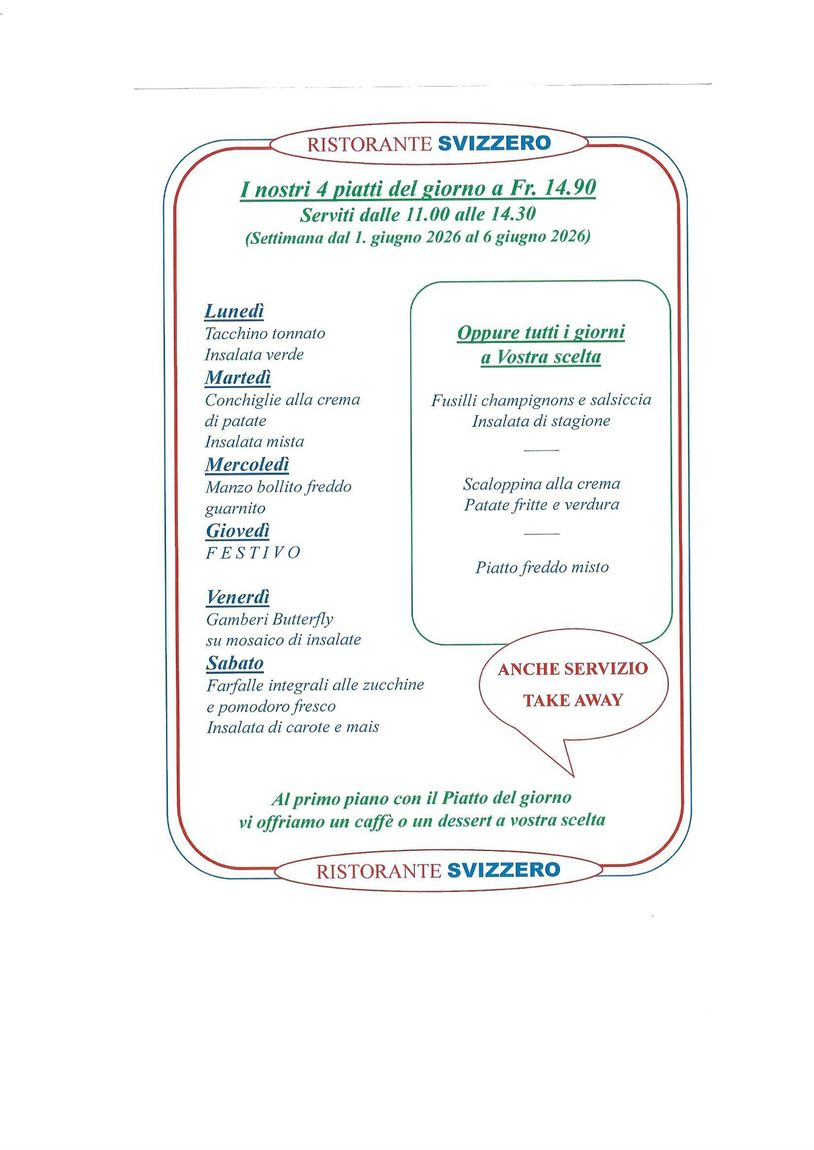 Ristorante Pizzeria Svizzero| Locarno