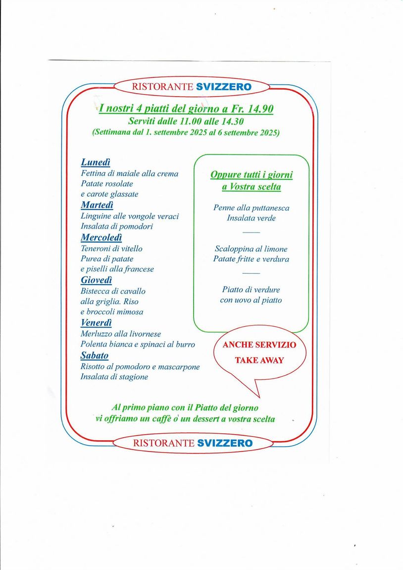 Ristorante Pizzeria Svizzero| Locarno