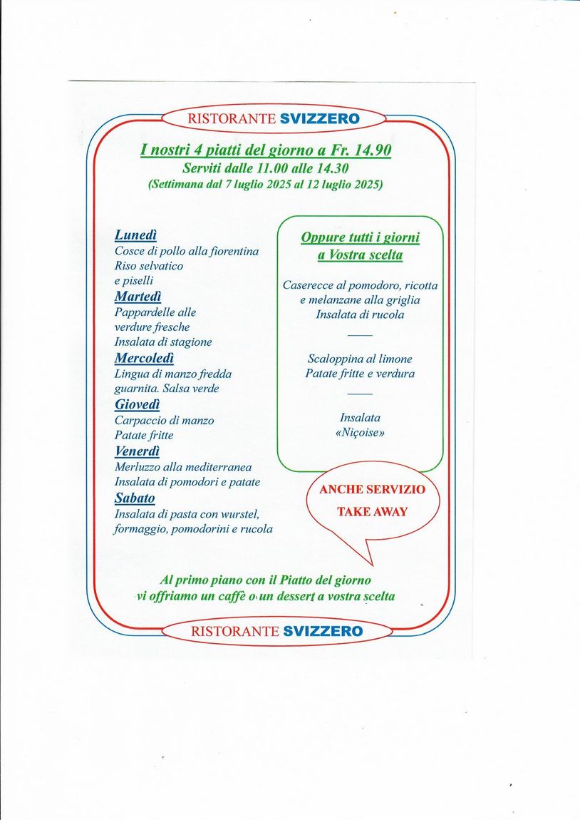 Ristorante Pizzeria Svizzero| Locarno