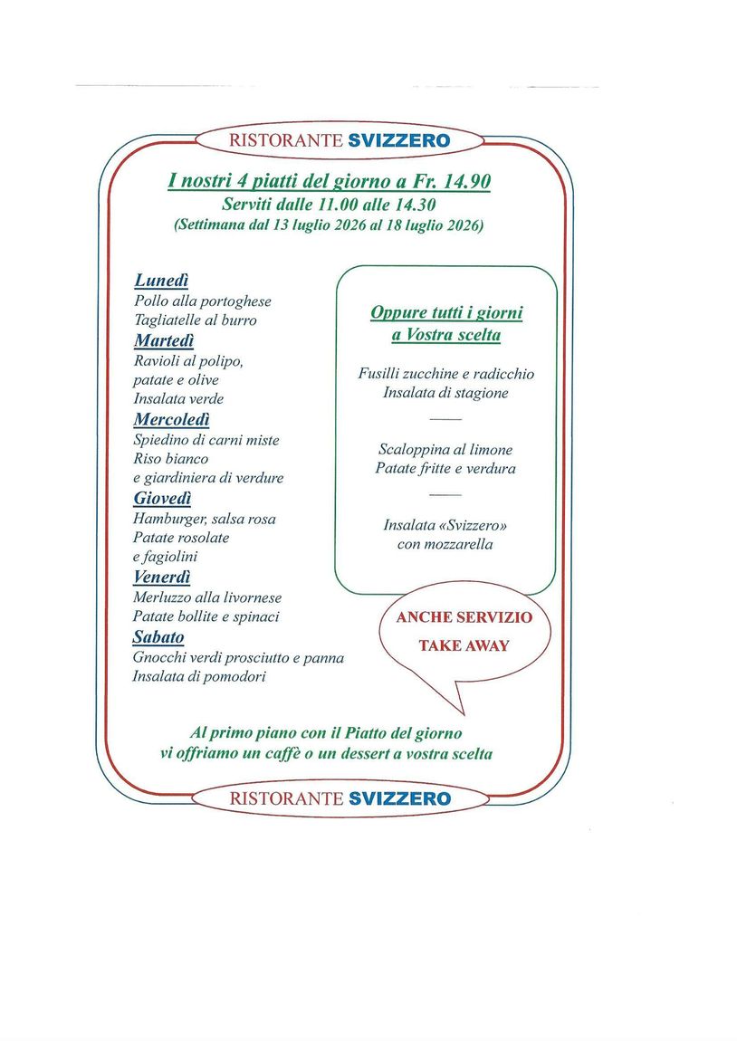 Ristorante Pizzeria Svizzero| Locarno