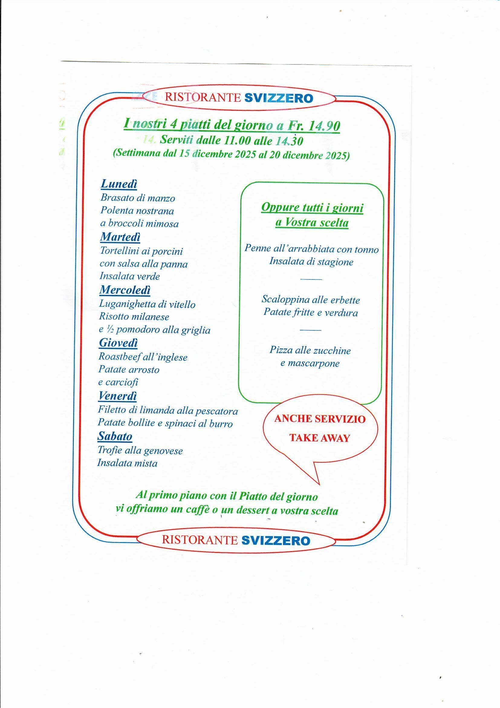 Ristorante Pizzeria Svizzero| Locarno