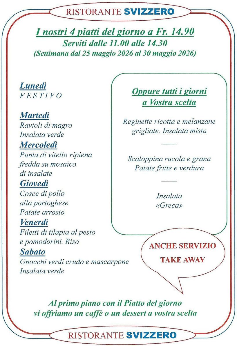 Ristorante Pizzeria Svizzero| Locarno