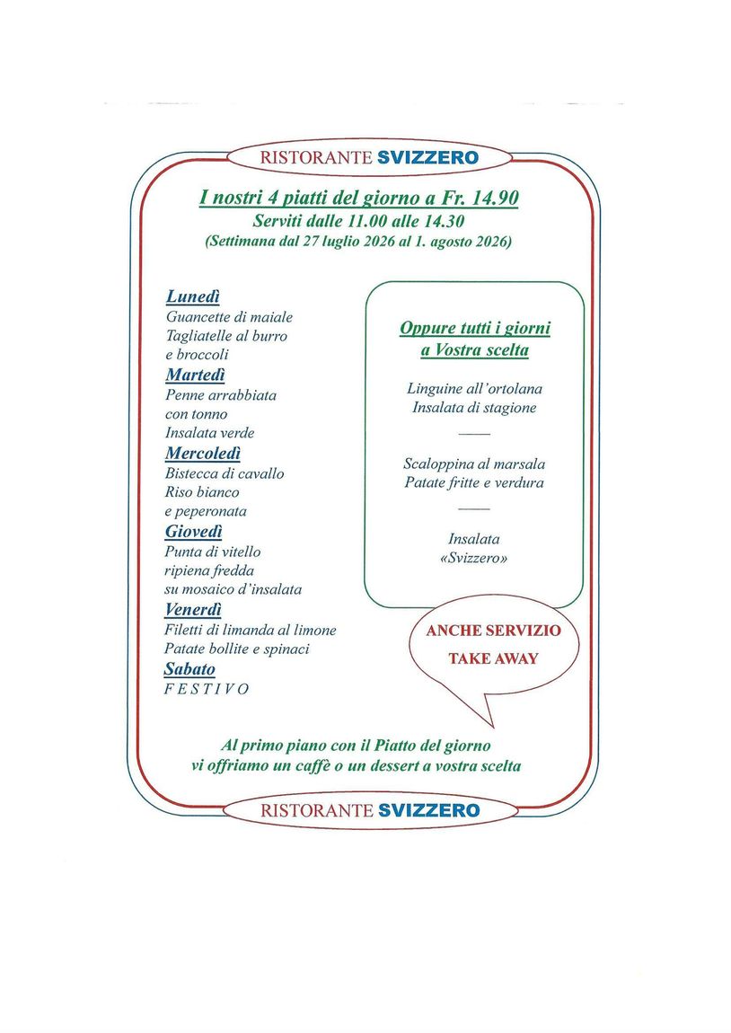 Ristorante Pizzeria Svizzero| Locarno
