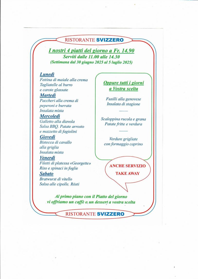 Ristorante Pizzeria Svizzero| Locarno