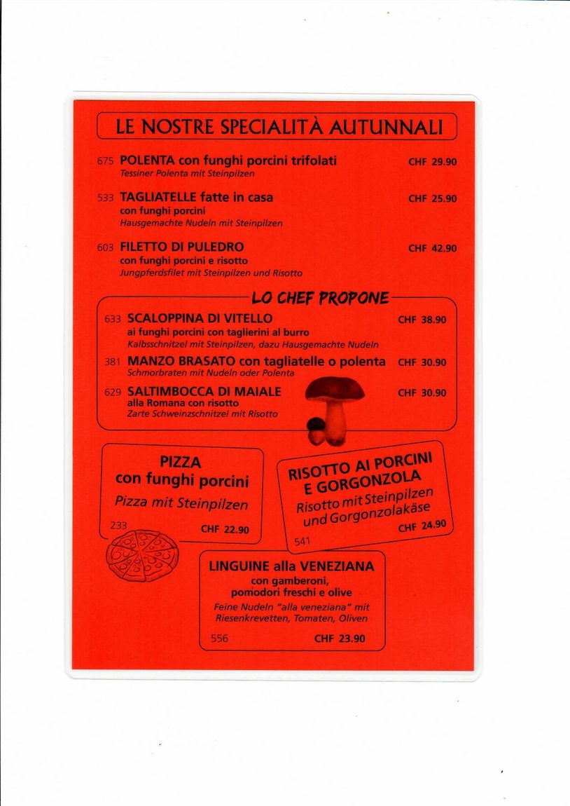Ristorante Pizzeria Svizzero| Locarno