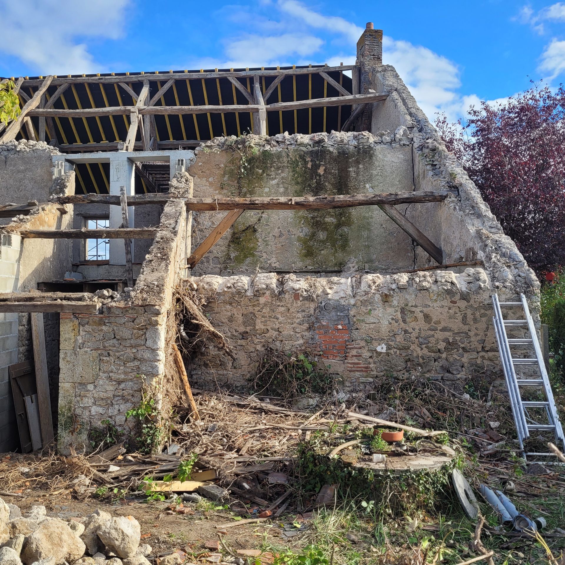 Grosse maçonnerie extérieure