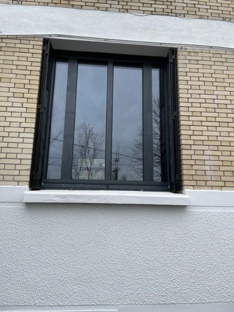 Fenêtre en aluminium noire