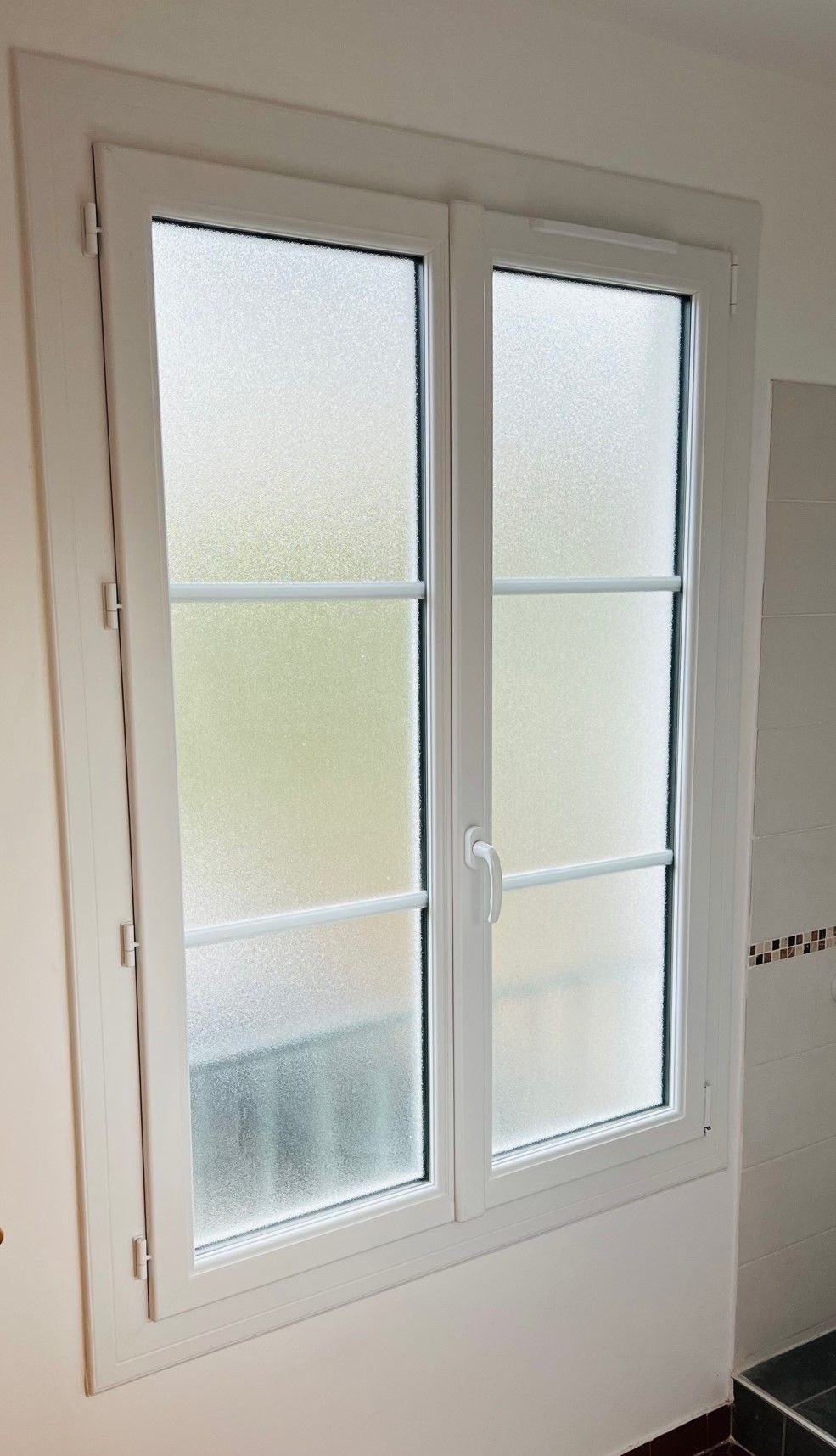 Fenêtre au verre opaque