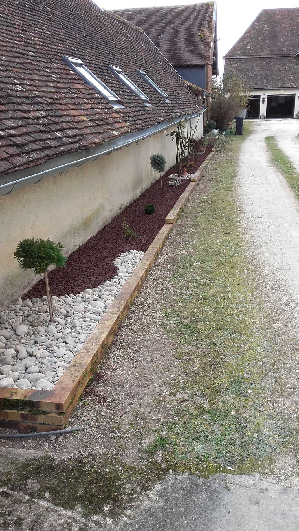 Allée de jardin après travaux