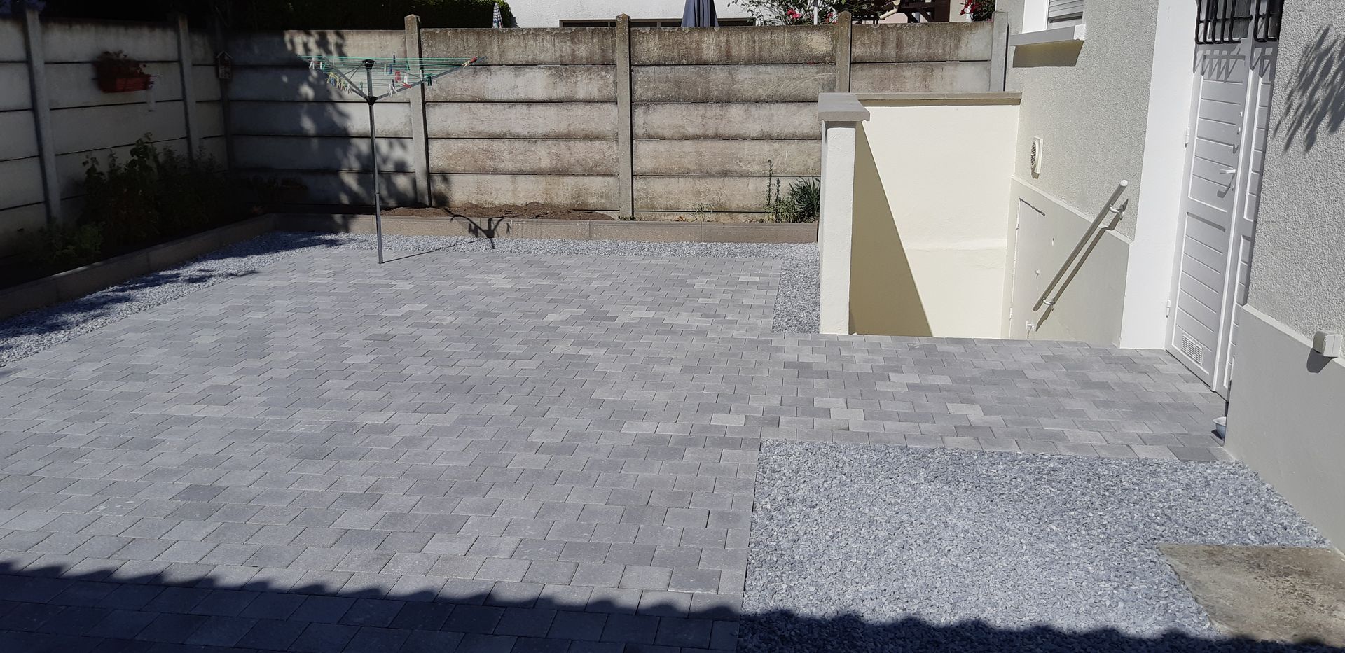 Cour intérieure en pavés