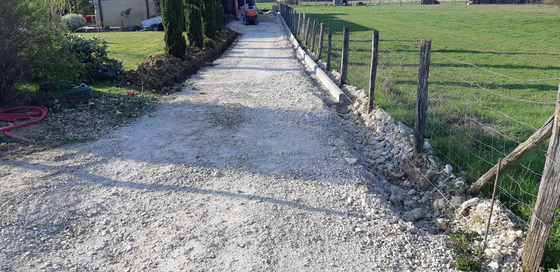 Chemin d'accès avant travaux
