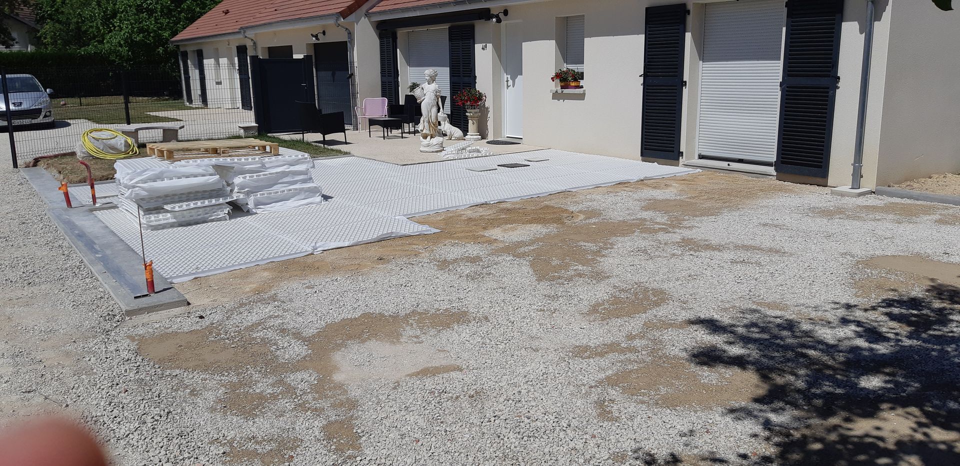 Terrassement pour création de terrasse