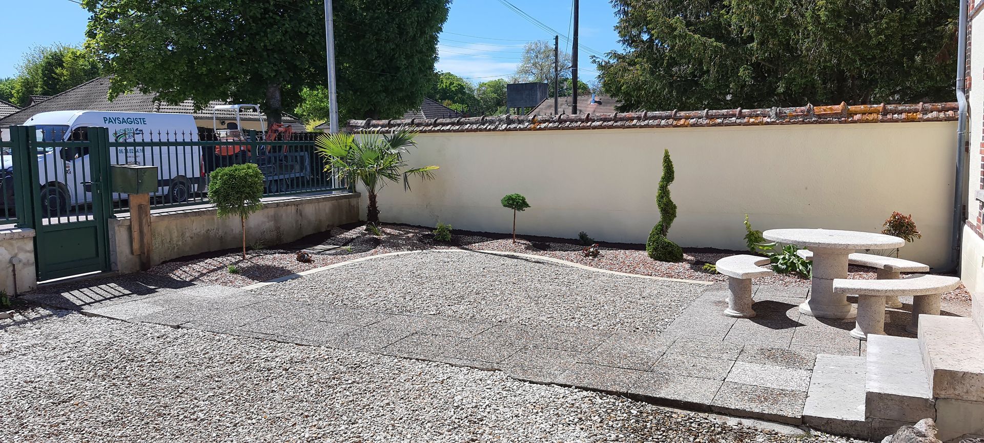 Devant de maison après travaux