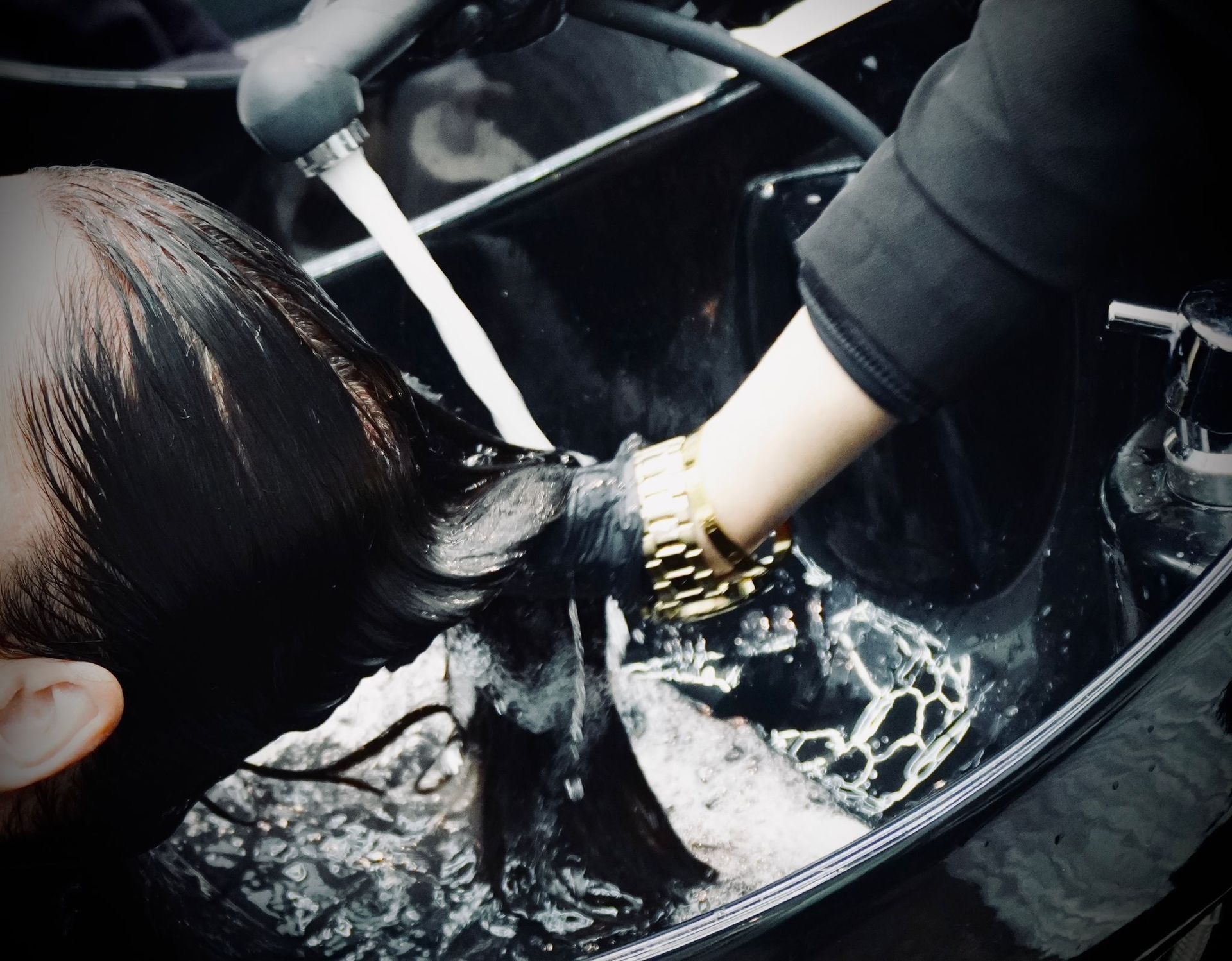 Haare waschen