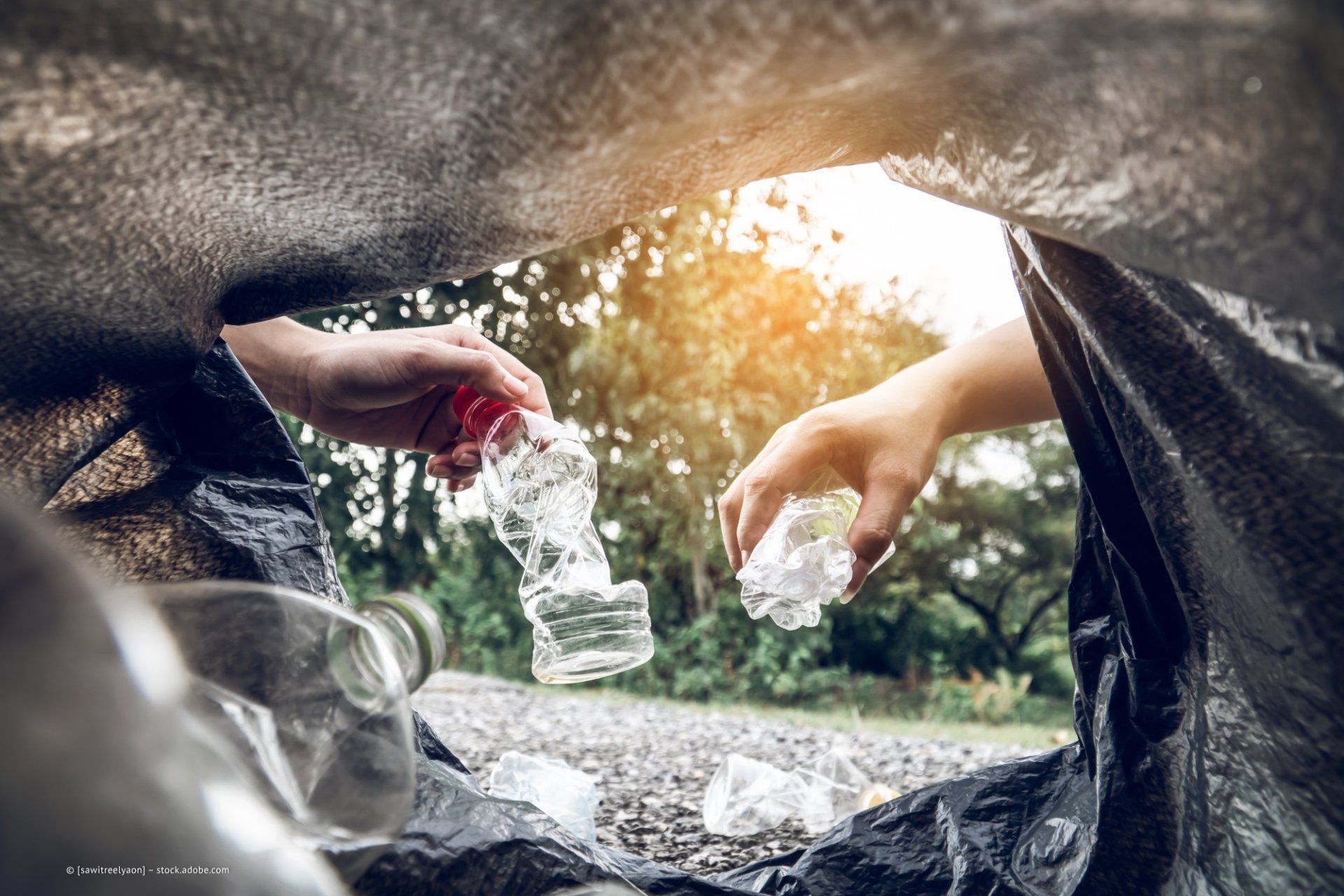 PET-Flaschen werden gesammelt