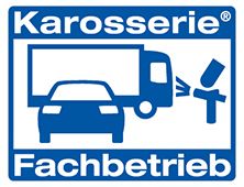 Karoserie Bild mit blauem LKW und PKW