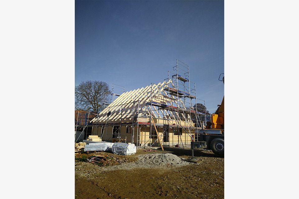 Hausbaustelle von Bautechnik & Holzbau Schiffer