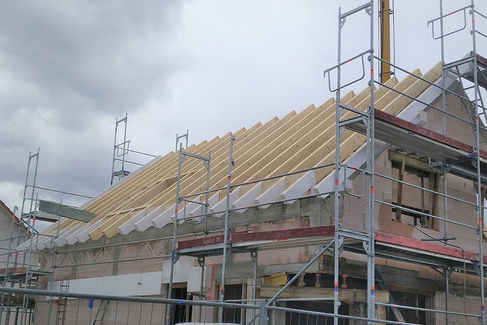 Hausbaustelle von Bautechnik & Holzbau Schiffer
