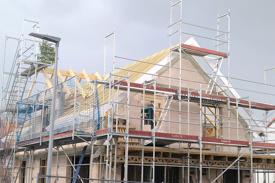 Hausbaustelle von Bautechnik & Holzbau Schiffer