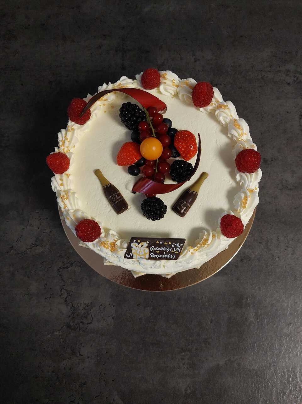 Taart met decoratie