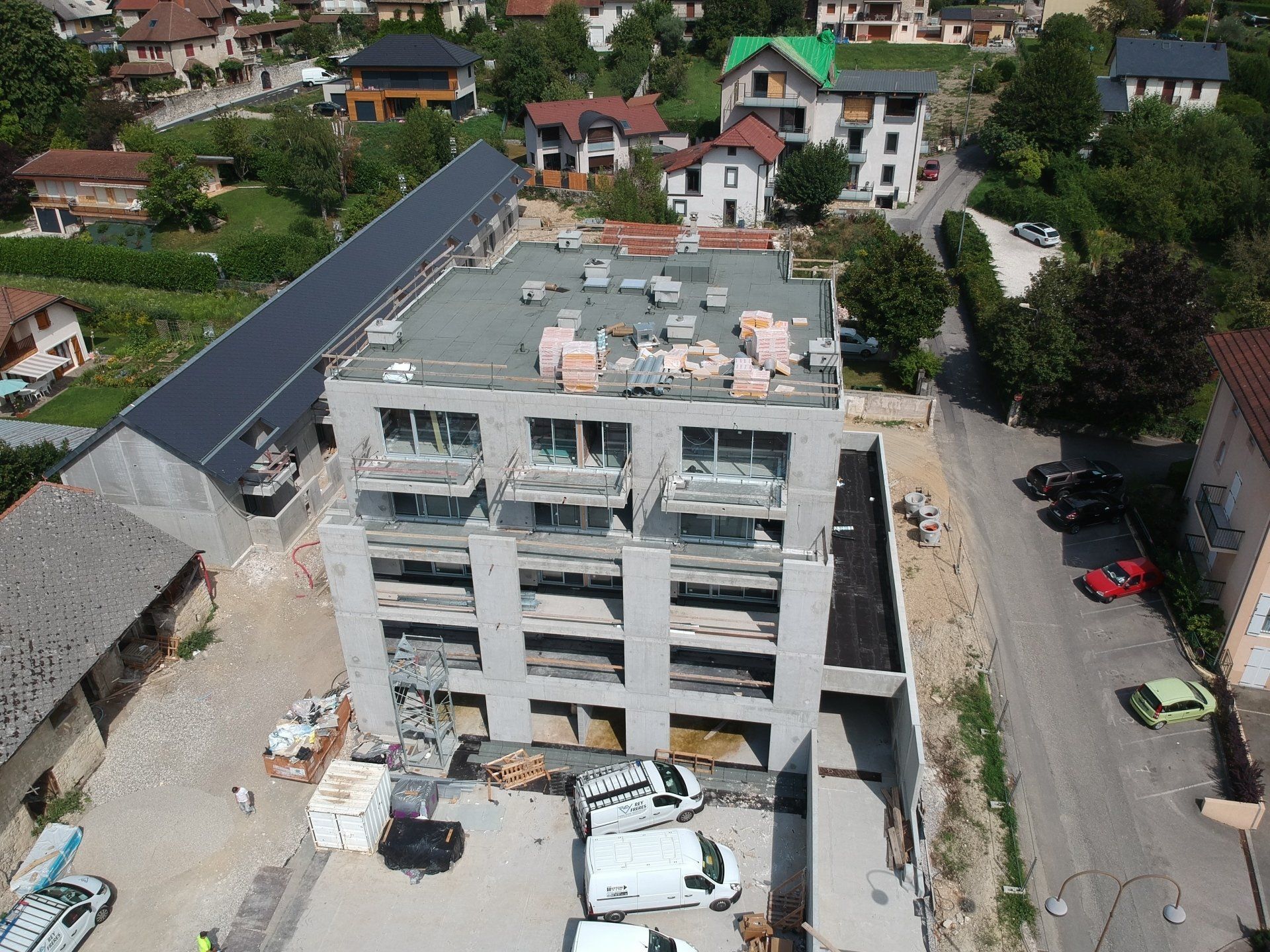 Construction de 31 logements à Brison-Saint-Innocent, travaux de gros œuvre en béton armé