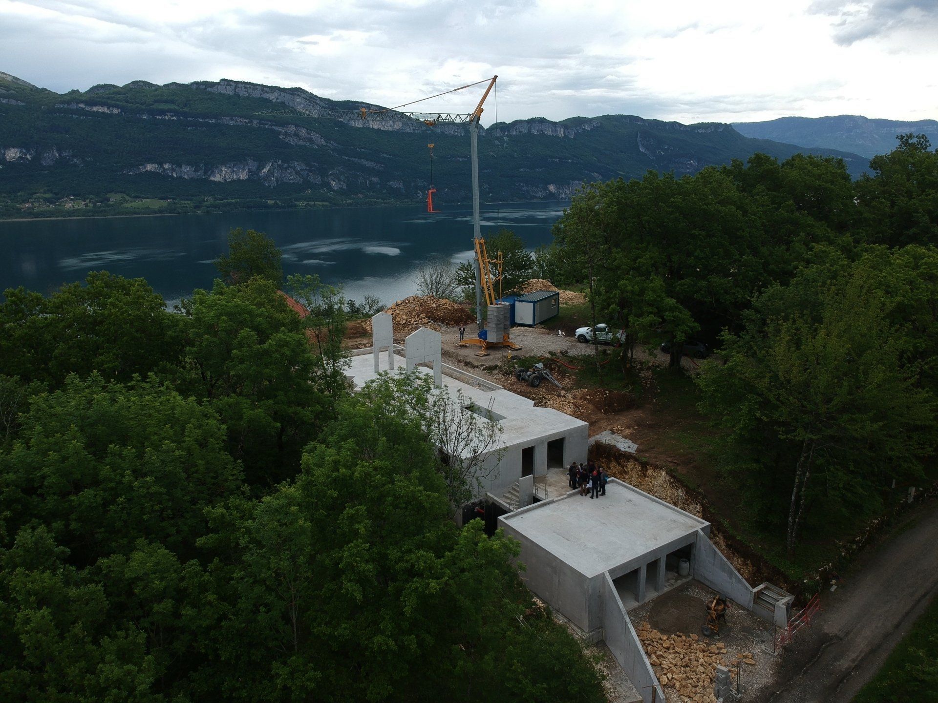 Villa en béton armé, suite des travaux
