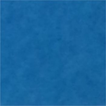 Eine Nahaufnahme eines blauen Quadrats auf weißem Hintergrund.