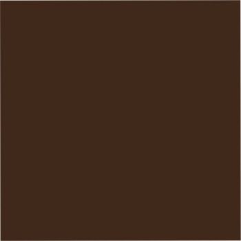 Eine Nahaufnahme eines braunen Quadrats auf weißem Hintergrund.