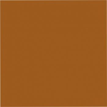 Eine Nahaufnahme eines braunen Quadrats auf weißem Hintergrund.