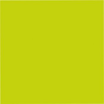 Ein Quadrat aus hellgrünem Papier auf weißem Hintergrund.