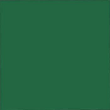 Eine Nahaufnahme eines grünen Quadrats auf weißem Hintergrund.