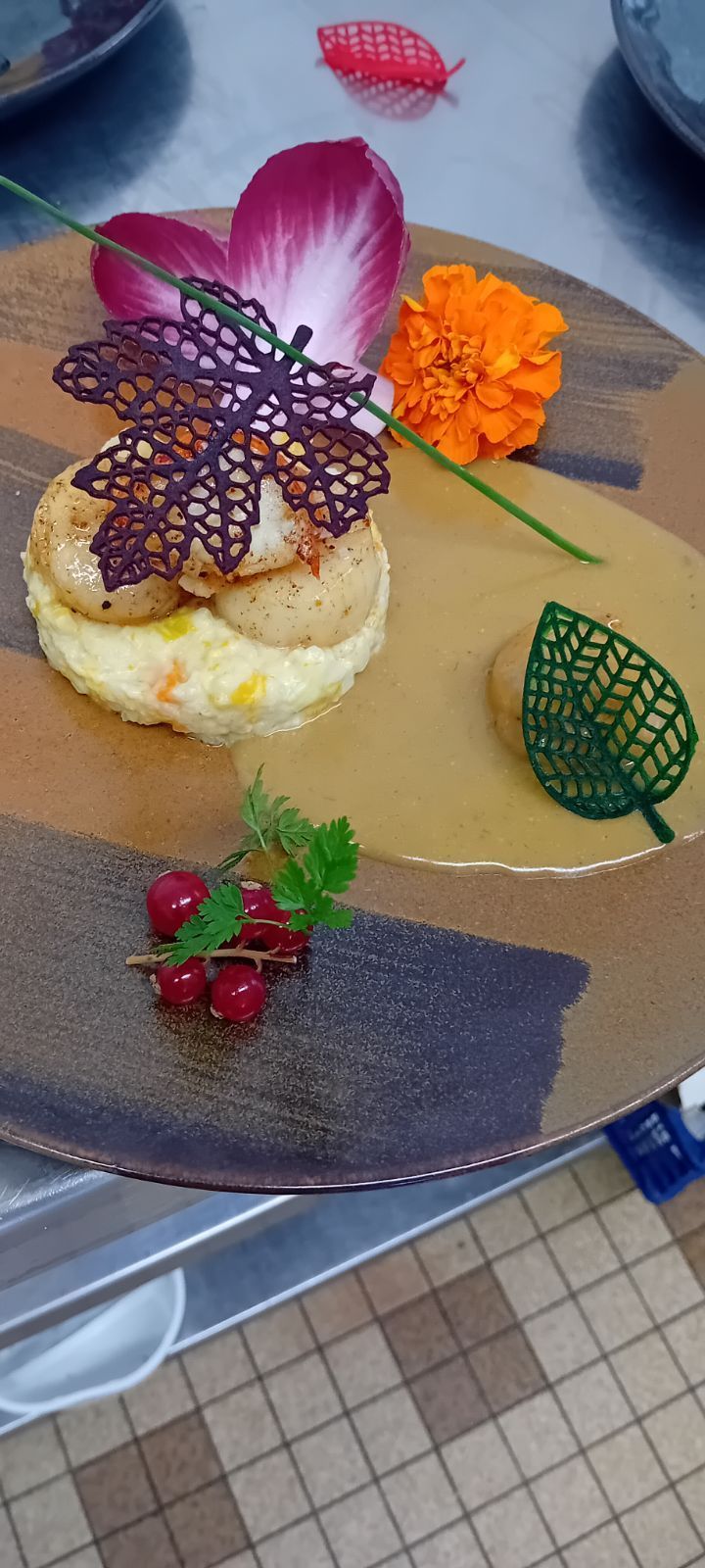 Risotto et noix de Saint-Jacques