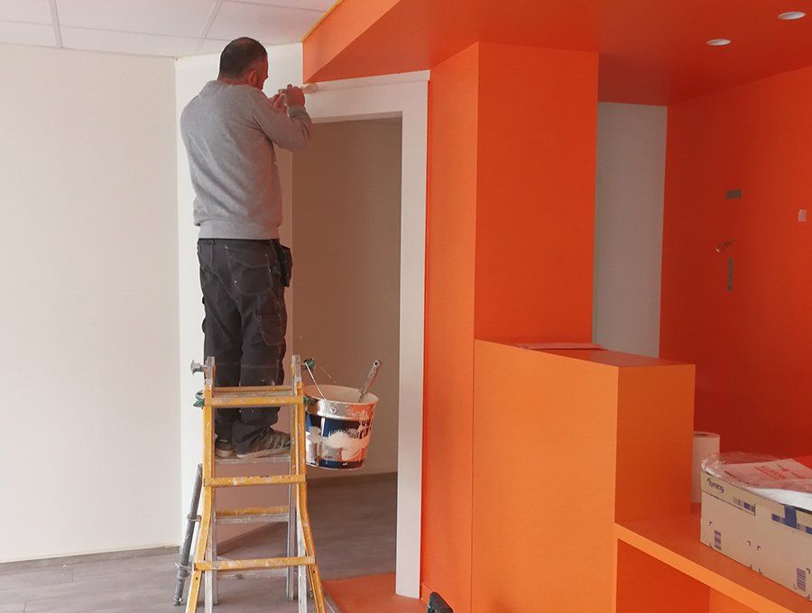 Peinture orange